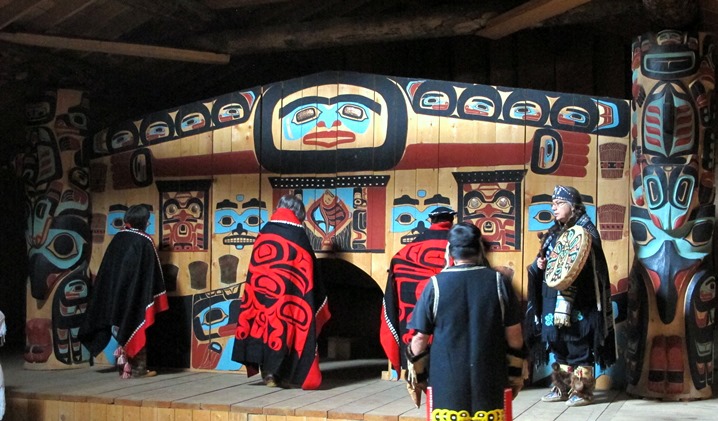 Drumming and dance at the Tlingit village of Klukwan